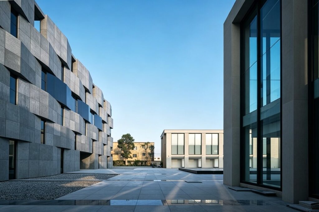 Changtai Wutian mountain G654 sesame black granite exterior wall cladding and flamed tile for museum outdoor paving projects Fuxiang Stone

